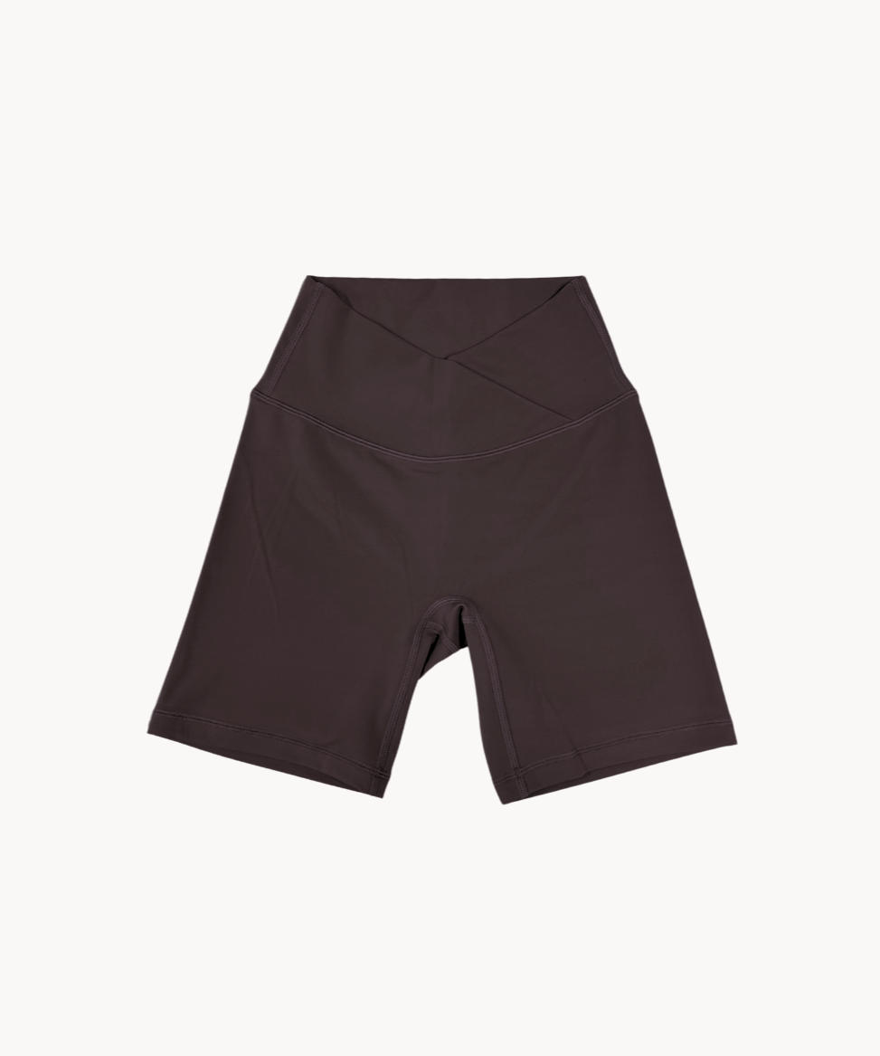 Active Wrap Shorts - Mørkebrun - ByStenholt.dk