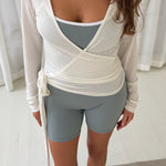 Active Wrap Shorts - Sage - ByStenholt.dk