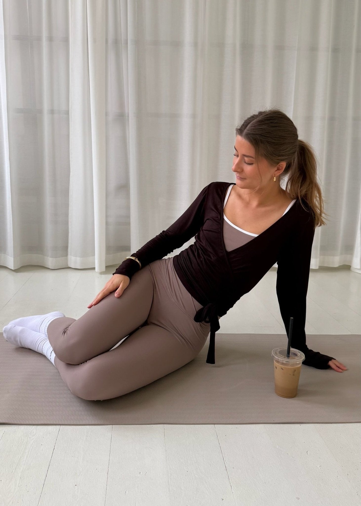 Active Wrap Tights - Beige - ByStenholt.dk