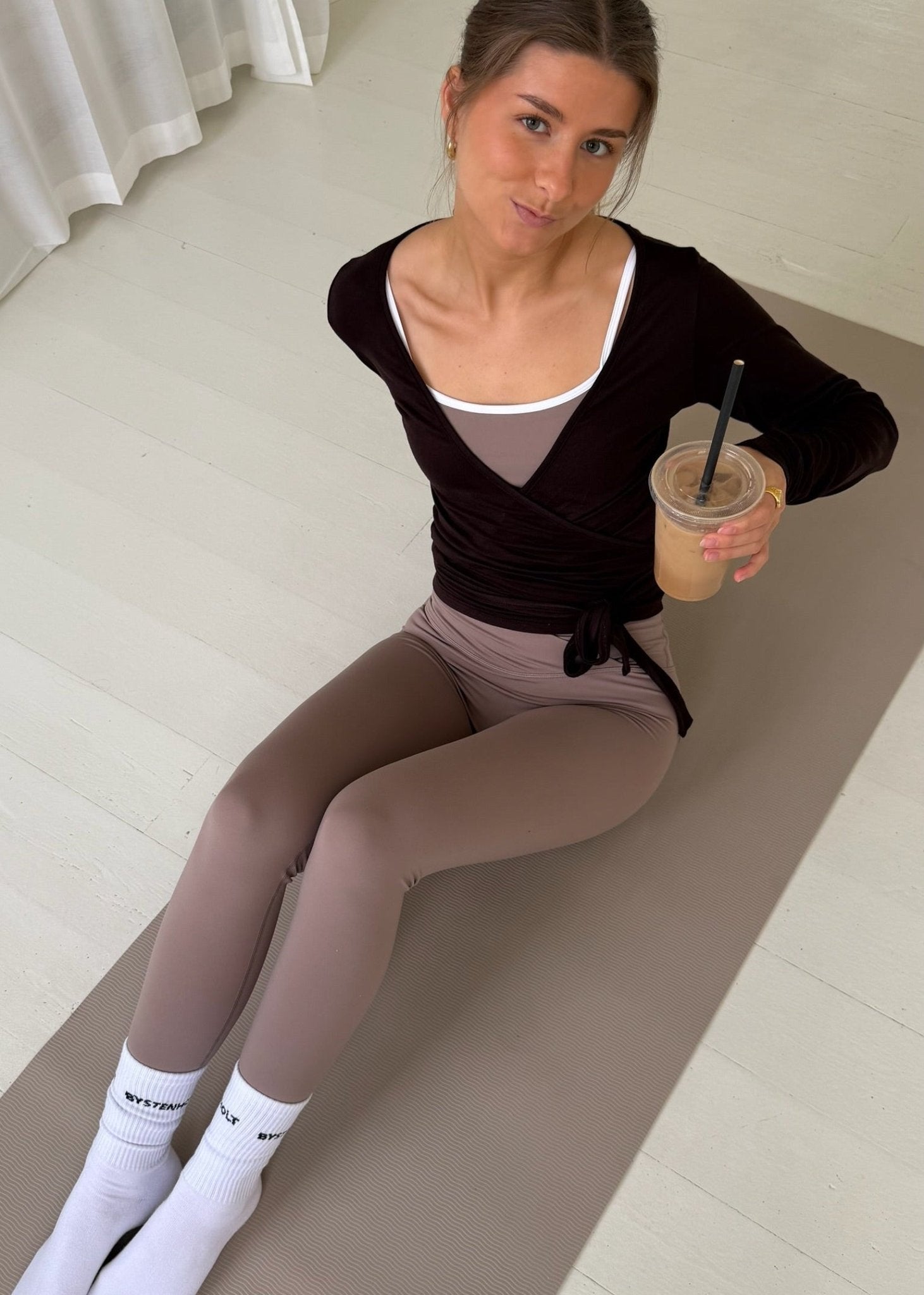 Active Wrap Tights - Beige - ByStenholt.dk