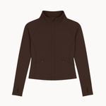 Active Zip Jakke - Mørkebrun - ByStenholt.dk