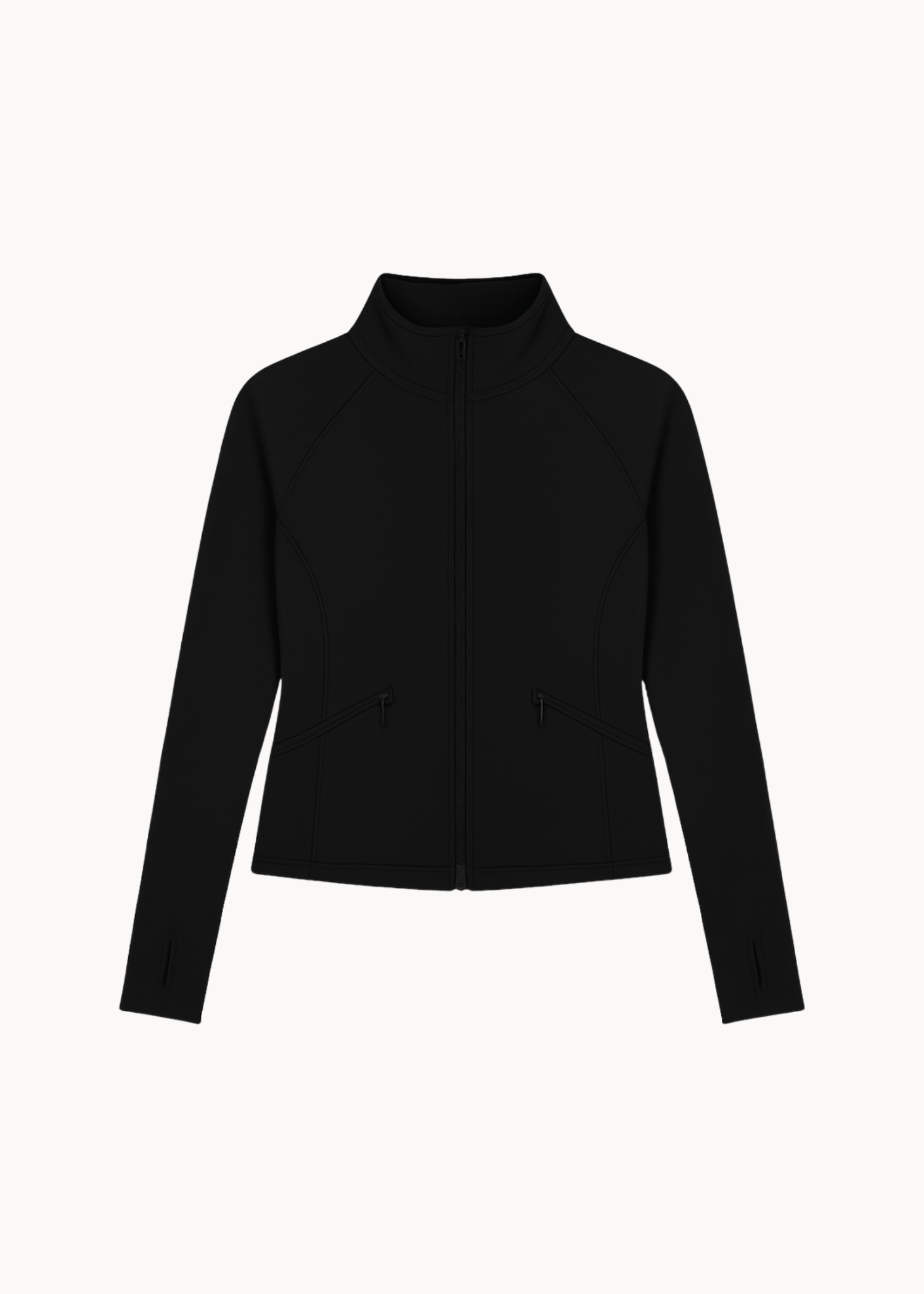 Active Zip Jakke - Sort - ByStenholt.dk