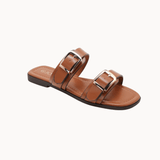 Agnes Spænde Sandal - Camel - ByStenholt.dk