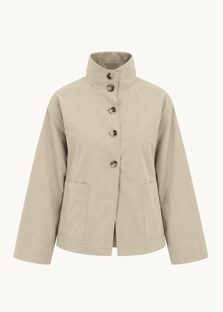 Alva Kort Trenchcoat - Beige - ByStenholt.dk