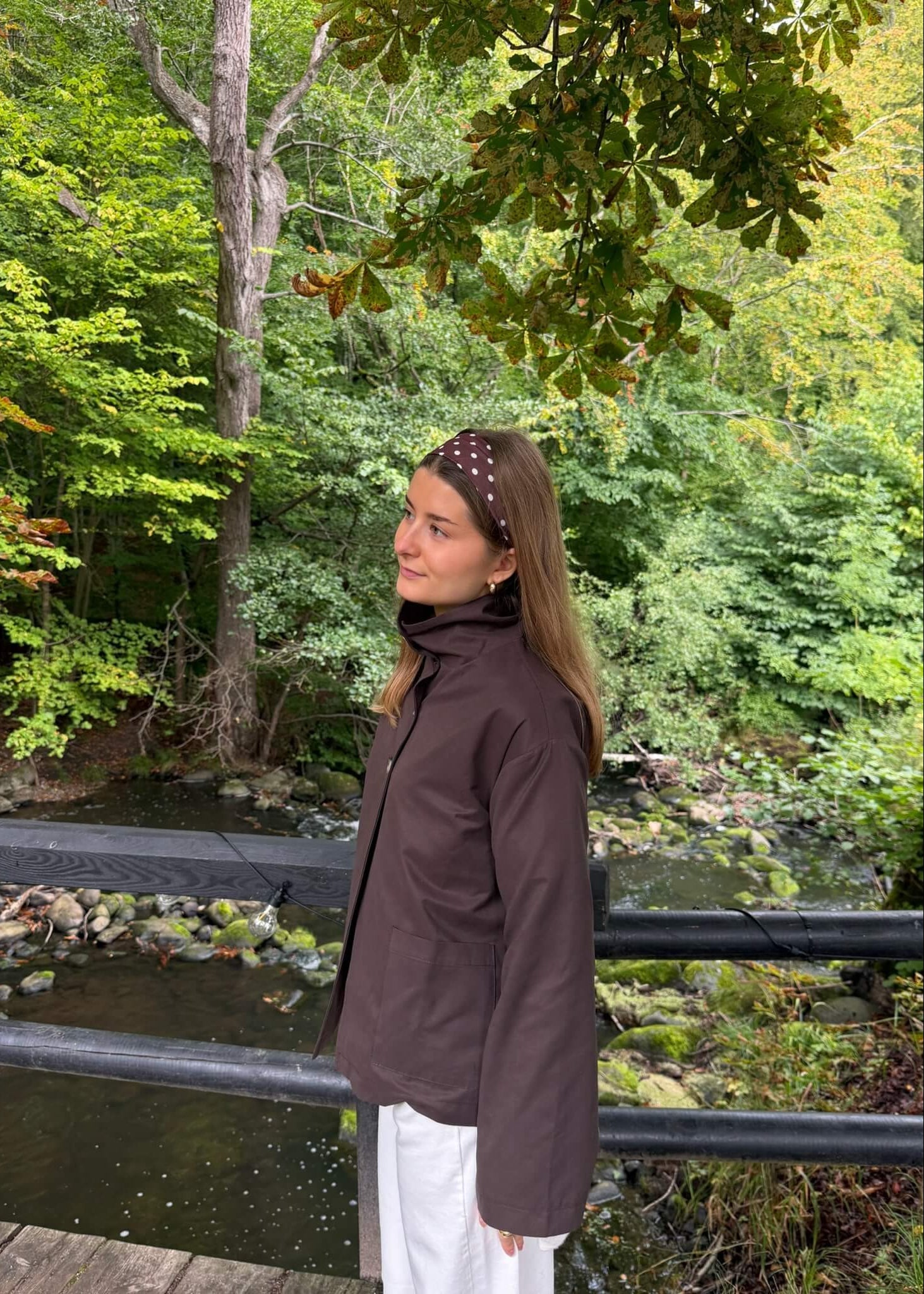 Alva Kort Trenchcoat - Mørkebrun - ByStenholt.dk