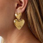 Amour Øreringe - Guldbelagt - ByStenholt.dk