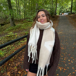 Amour Tørklæde - Beige - ByStenholt.dk