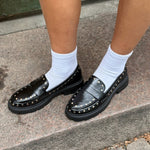 Aria Loafers med Nitter - Sort - ByStenholt.dk