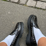 Aria Loafers med Nitter - Sort - ByStenholt.dk