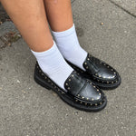 Aria Loafers med Nitter - Sort - ByStenholt.dk