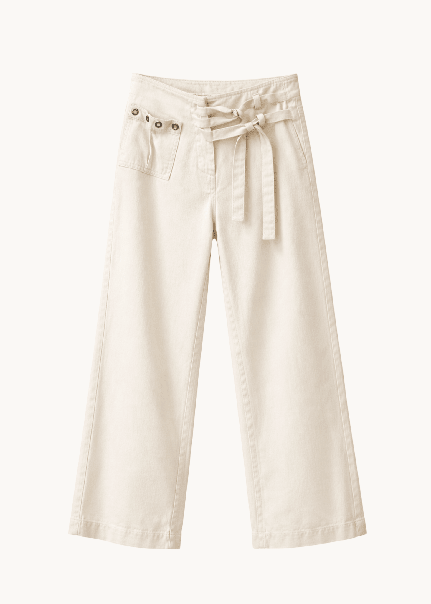 Audrey Low Waist Jeans - Hvid - ByStenholt.dk