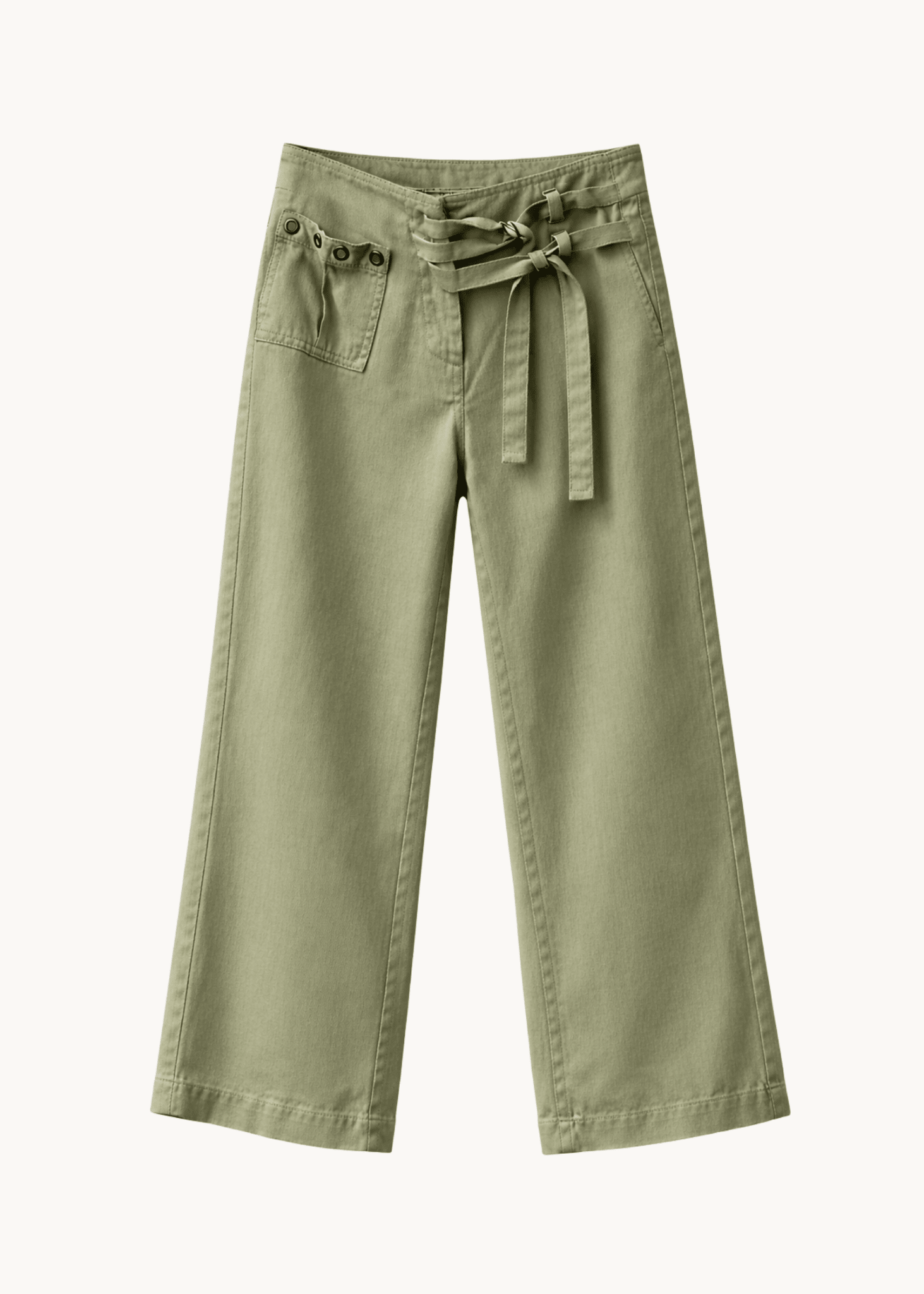 Audrey Low Waist Jeans - Khaki - ByStenholt.dk