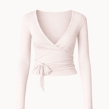 Ballet Wrap Bluse - Sart Lyserød - ByStenholt.dk