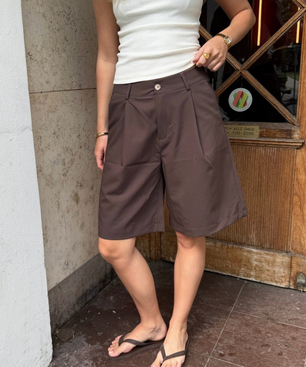 Bermuda Shorts - Mørkebrun - ByStenholt.dk