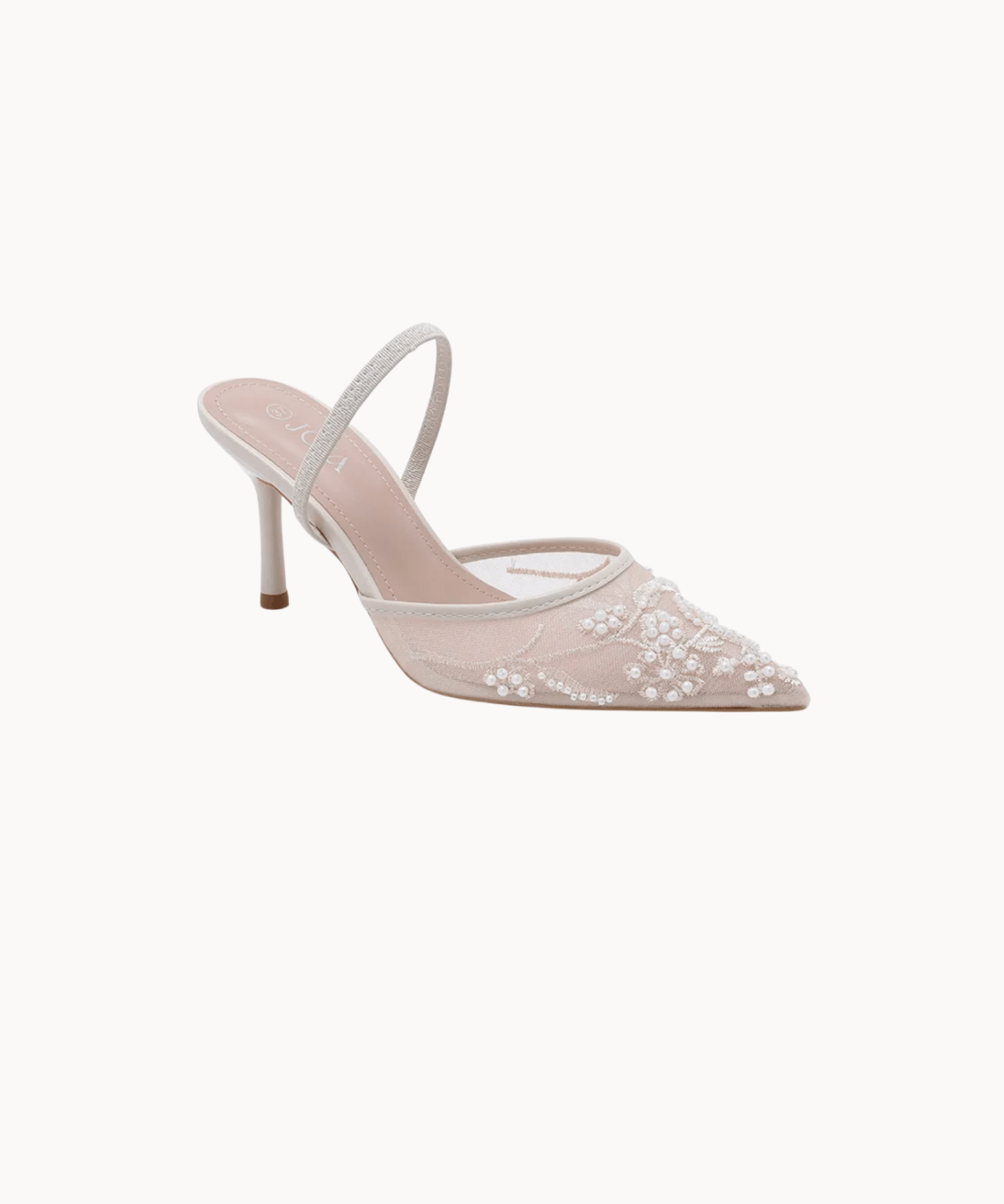 Blonde Slingback Pumps - Beige - ByStenholt.dk
