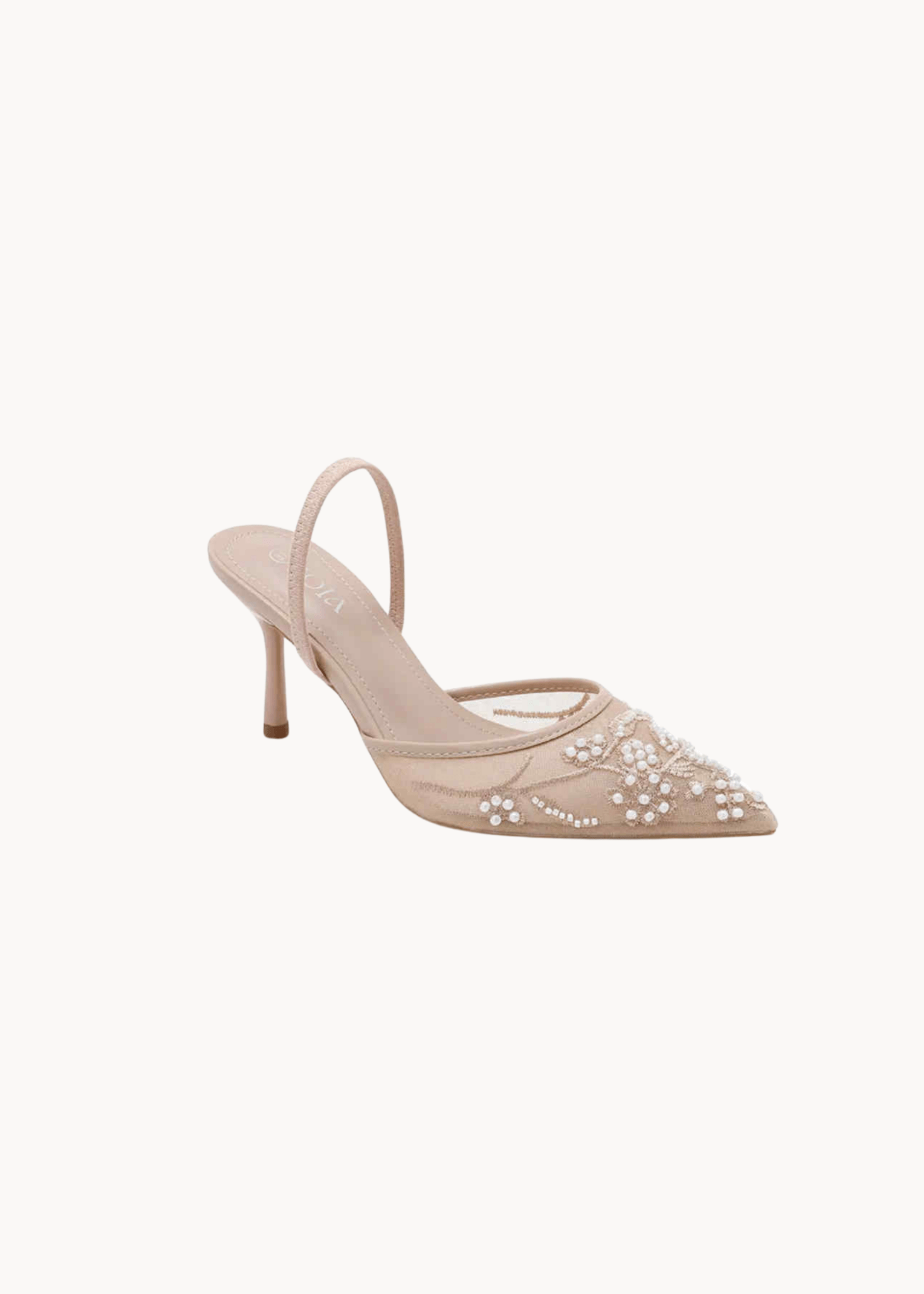 Blonde Slingback Pumps - Beige - ByStenholt.dk