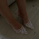Blonde Slingback Pumps - Beige - ByStenholt.dk