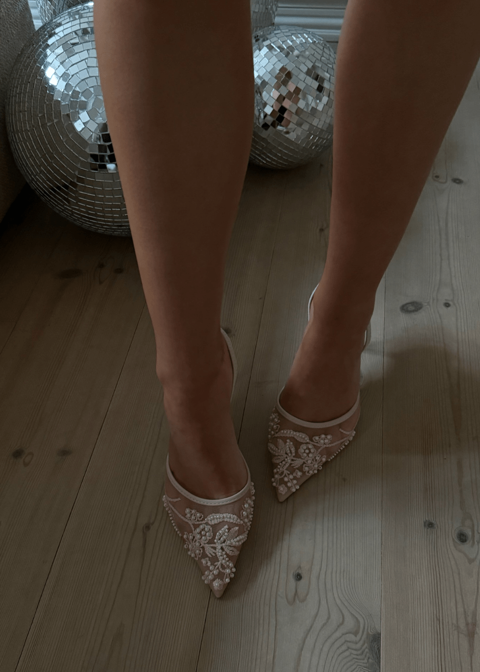 Blonde Slingback Pumps - Beige - ByStenholt.dk