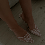 Blonde Slingback Pumps - Beige - ByStenholt.dk