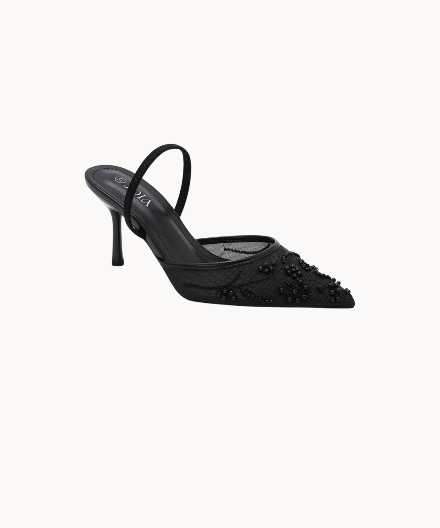 Blonde Slingback Pumps - Sort - ByStenholt.dk