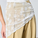 Blonde Tørklæde - Hvid - ByStenholt.dk