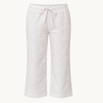 Broderet Low Waist Capribukser - ByStenholt.dk