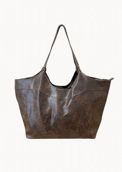 Caro Shopper Taske - Mørkebrun - ByStenholt.dk