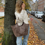 Caro Shopper Taske - Taupe - ByStenholt.dk