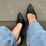 Celia Slingback Pumps - Sort - ByStenholt.dk