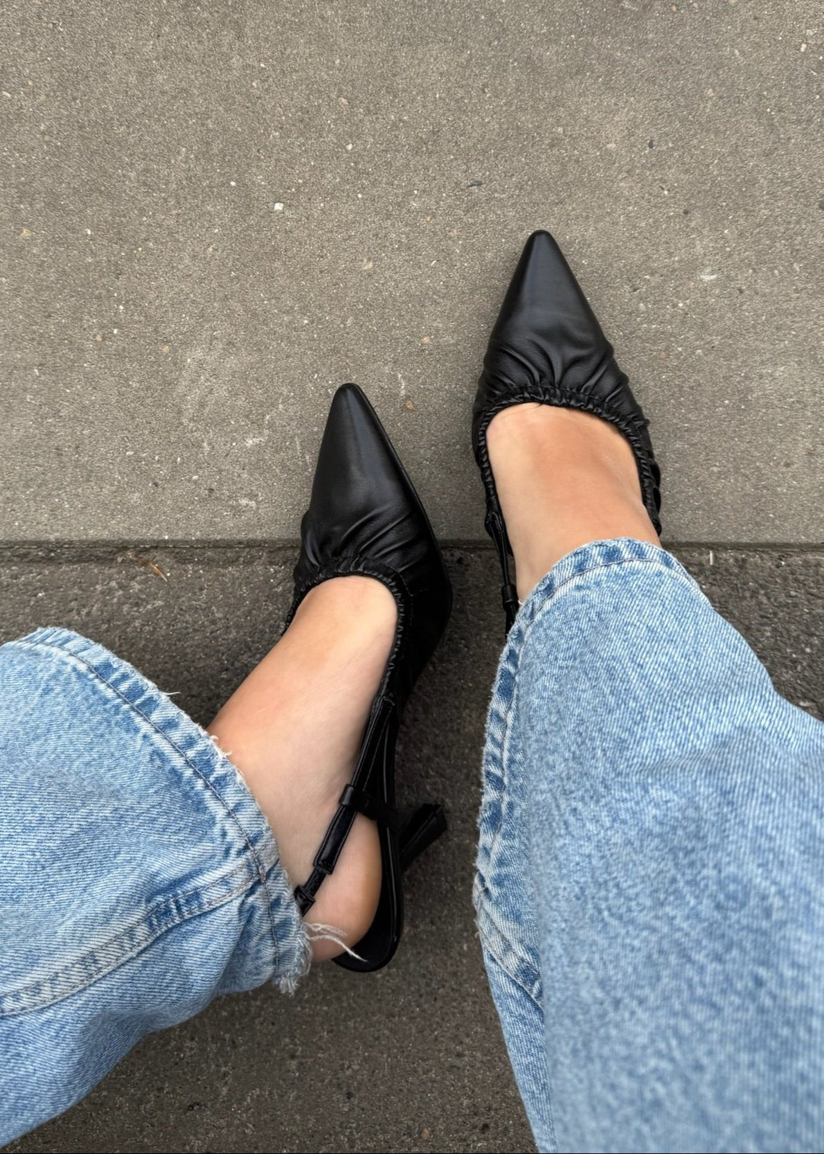 Celia Slingback Pumps - Sort - ByStenholt.dk