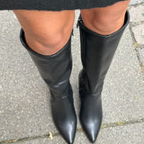 Celine High Heel Støvler - Sort - ByStenholt.dk