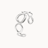 Chunky Armbånd med Ringe - Sølvbelagt - ByStenholt.dk