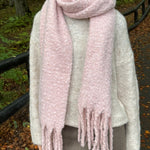 Chunky Tørklæde - Lyserød - ByStenholt.dk