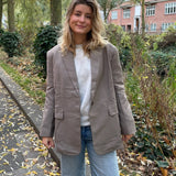 Cille Blazer - Taupe - ByStenholt.dk