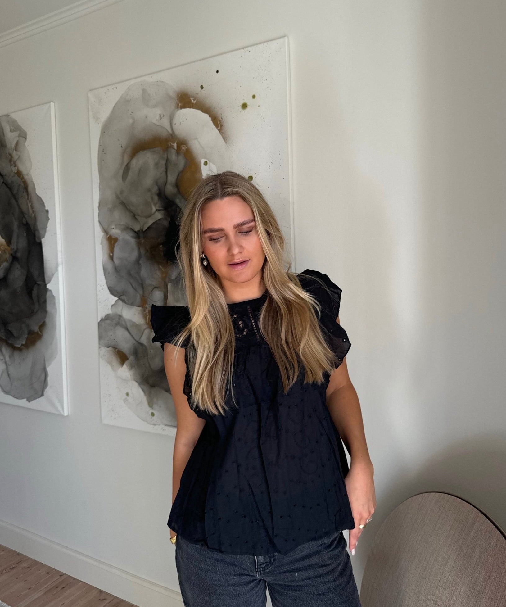 Clara Top - Sort - ByStenholt.dk