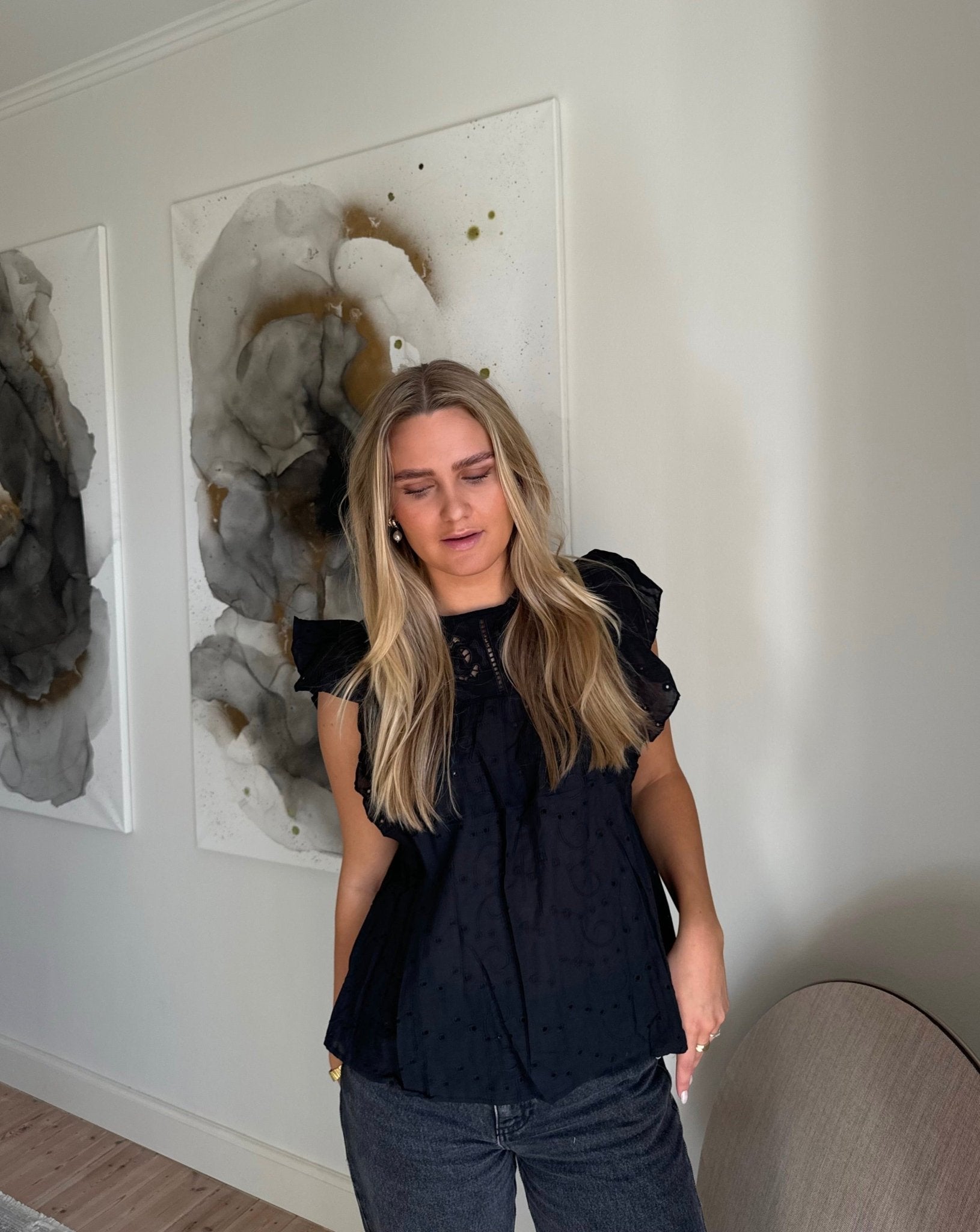 Clara Top - Sort - ByStenholt.dk