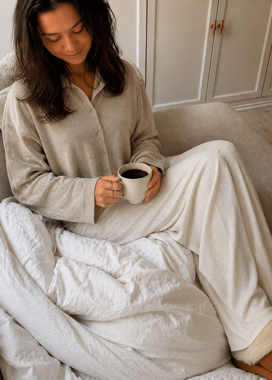 Cozy Bluse - Taupe - ByStenholt.dk