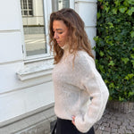 Cozy Højhalset Strik - Beige - ByStenholt.dk