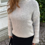 Cozy Højhalset Strik - Beige - ByStenholt.dk