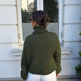 Cozy Højhalset Strik - Khaki - ByStenholt.dk