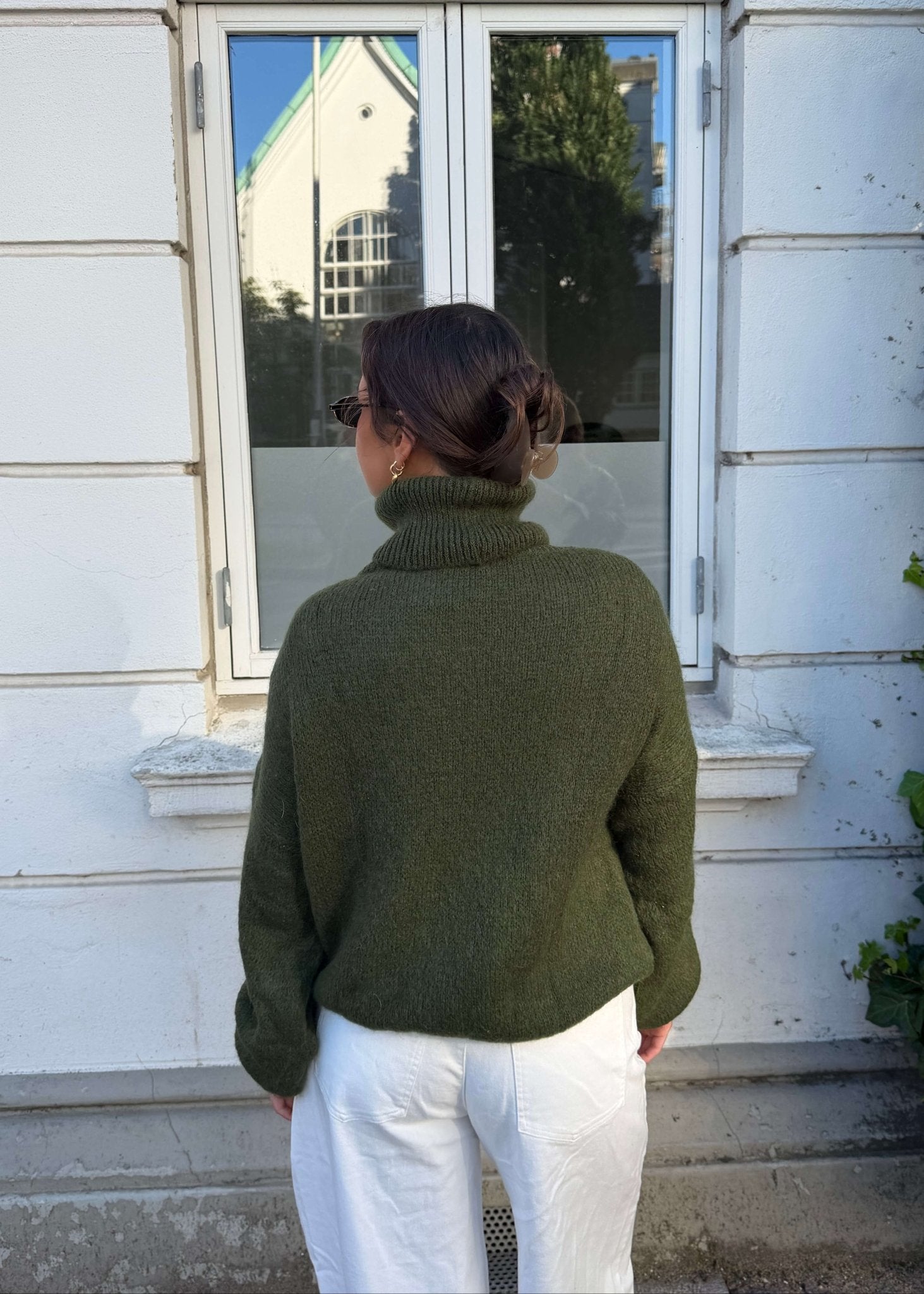 Cozy Højhalset Strik - Khaki - ByStenholt.dk