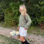 Cozy Strik - Khaki - ByStenholt.dk