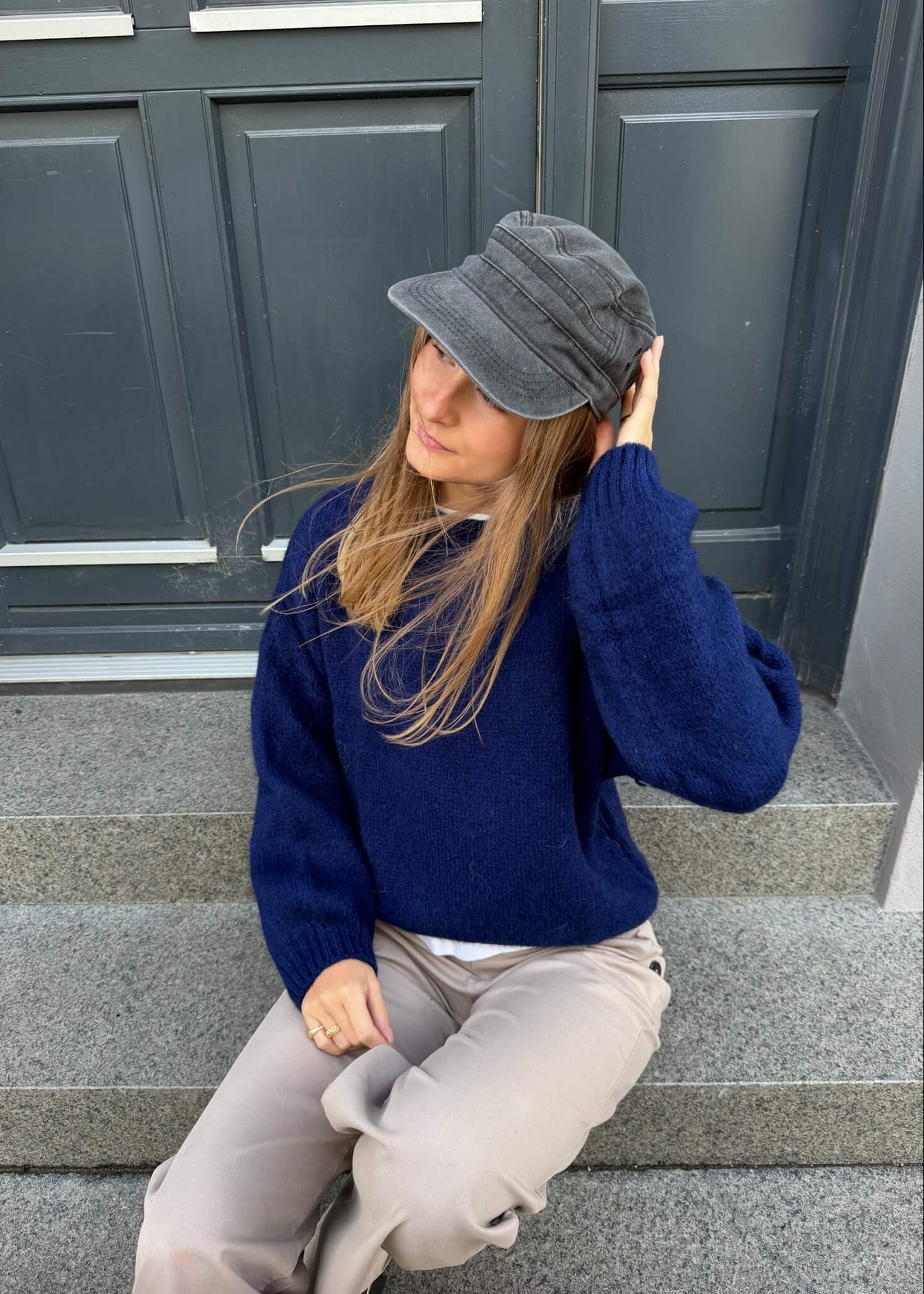 Cozy Strik - Navy - ByStenholt.dk