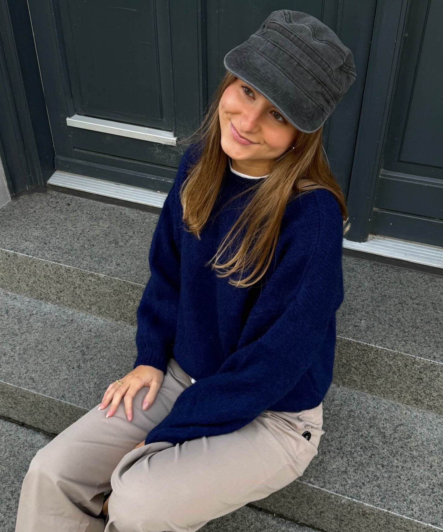Cozy Strik - Navy - ByStenholt.dk