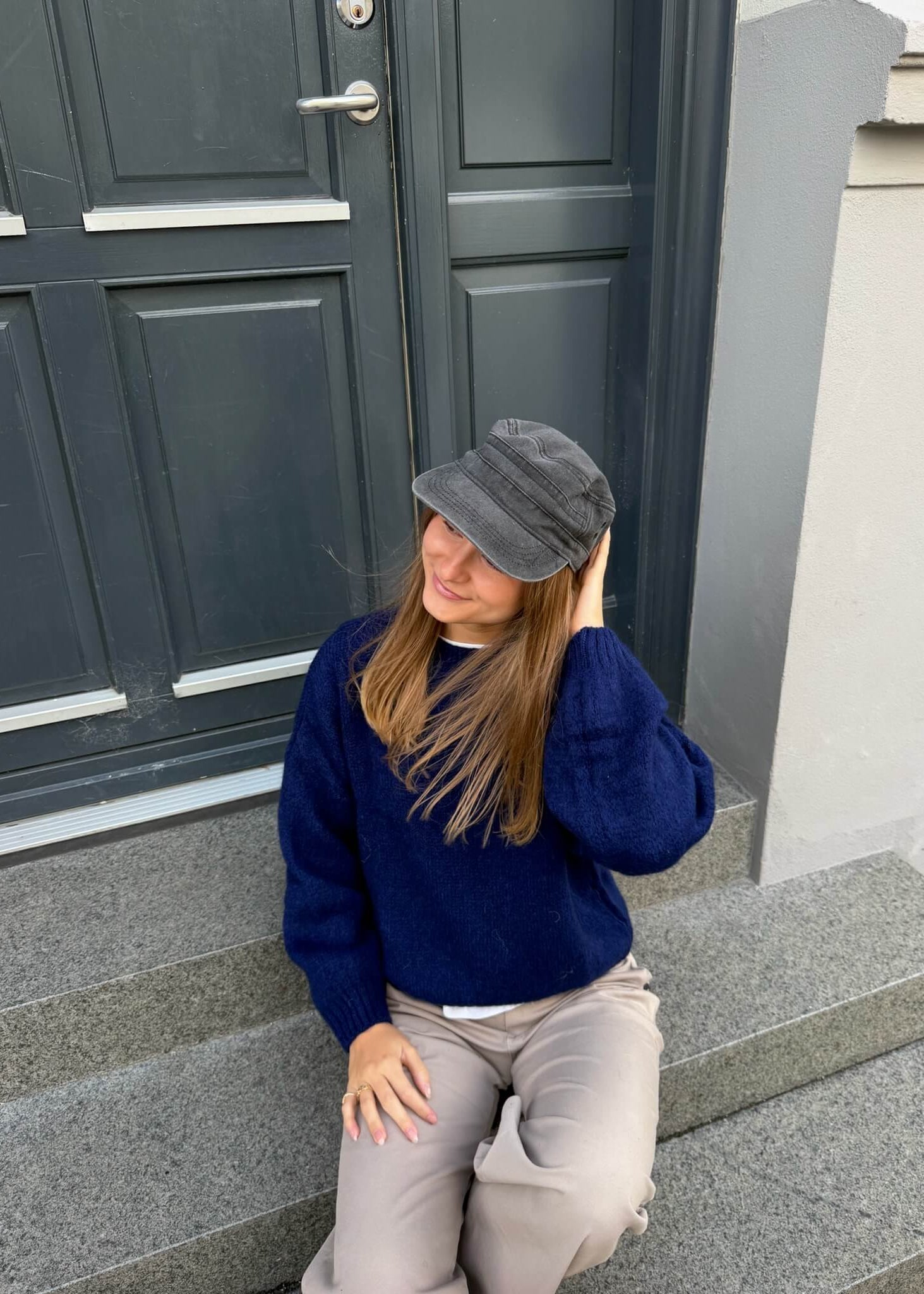 Cozy Strik - Navy - ByStenholt.dk