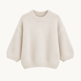 Cozy T-shirt Strik - Beige - ByStenholt.dk