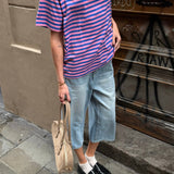 Culotte Jeans - Lyseblå - ByStenholt.dk