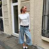 Culotte Jeans - Lyseblå - ByStenholt.dk