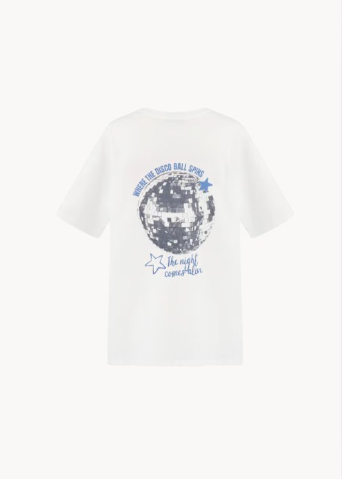 Disco Ball T-Shirt - Hvid - ByStenholt.dk