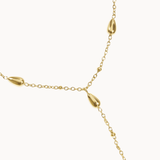 Dråbe Charm Halskæde - Guldbelagt - ByStenholt.dk